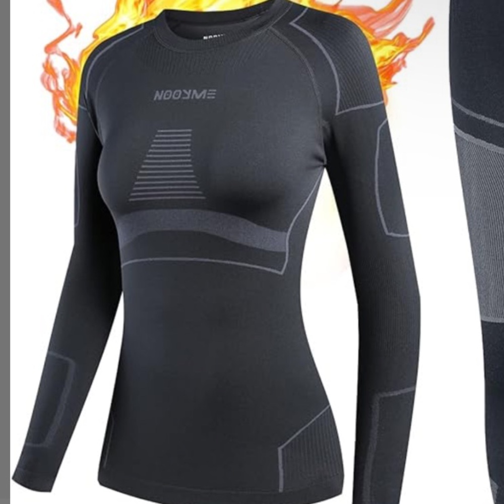NOOYME Thermal Underwear for Women Base Layer Women Cold Weather